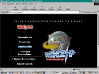 Die Web-Site von WinZip